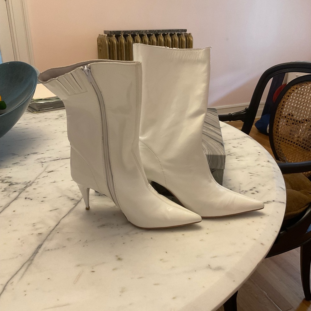 Jeffrey Campbell White Heeled Boots